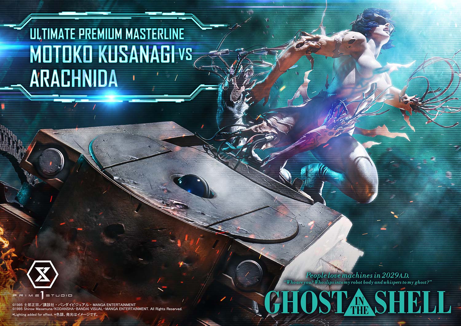 Ultimate Premium Masterline GHOST IN THE SHELL Motoko Kusanagi VS Arachnida Bonus Version