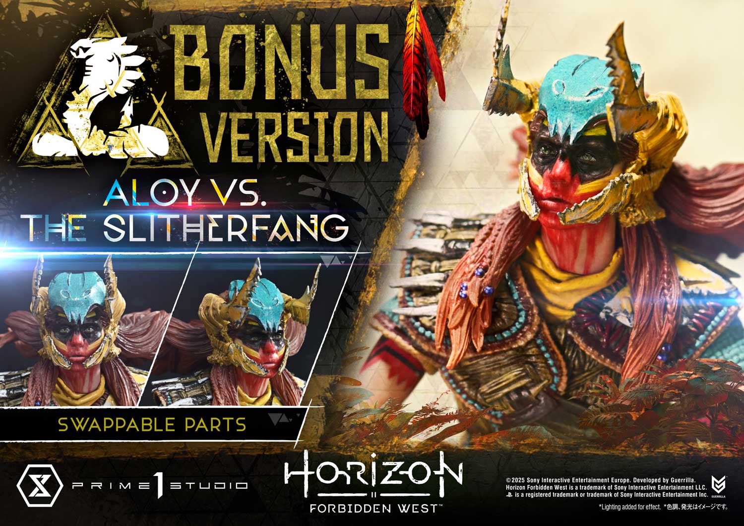 Ultimate Diorama Masterline Horizon Forbidden West Aloy vs. The Slitherfang Bonus Version