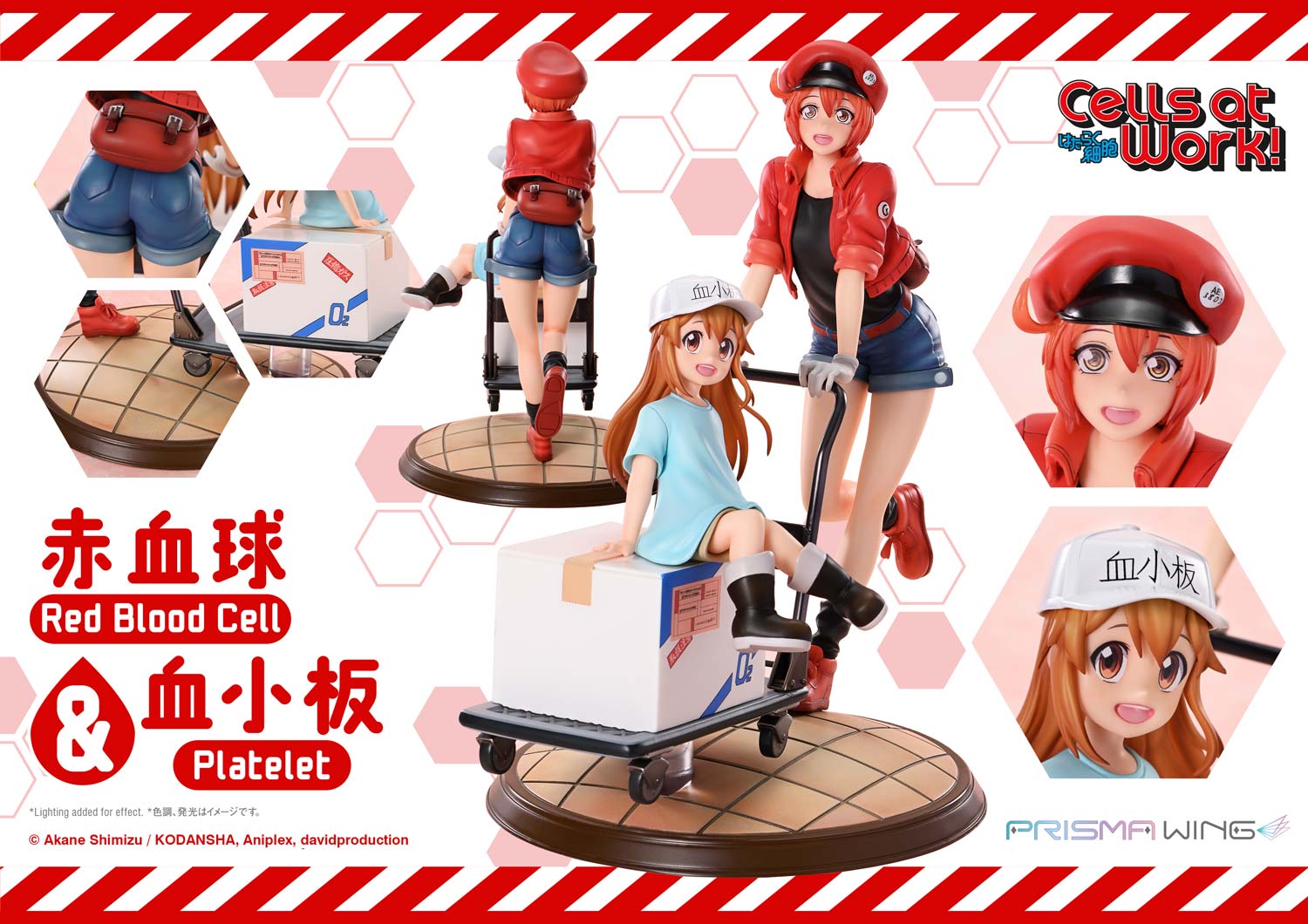 PRISMA WING Cells at Work Red Blood Cell &amp; Platelet Non Scale Pre-Painted Figure