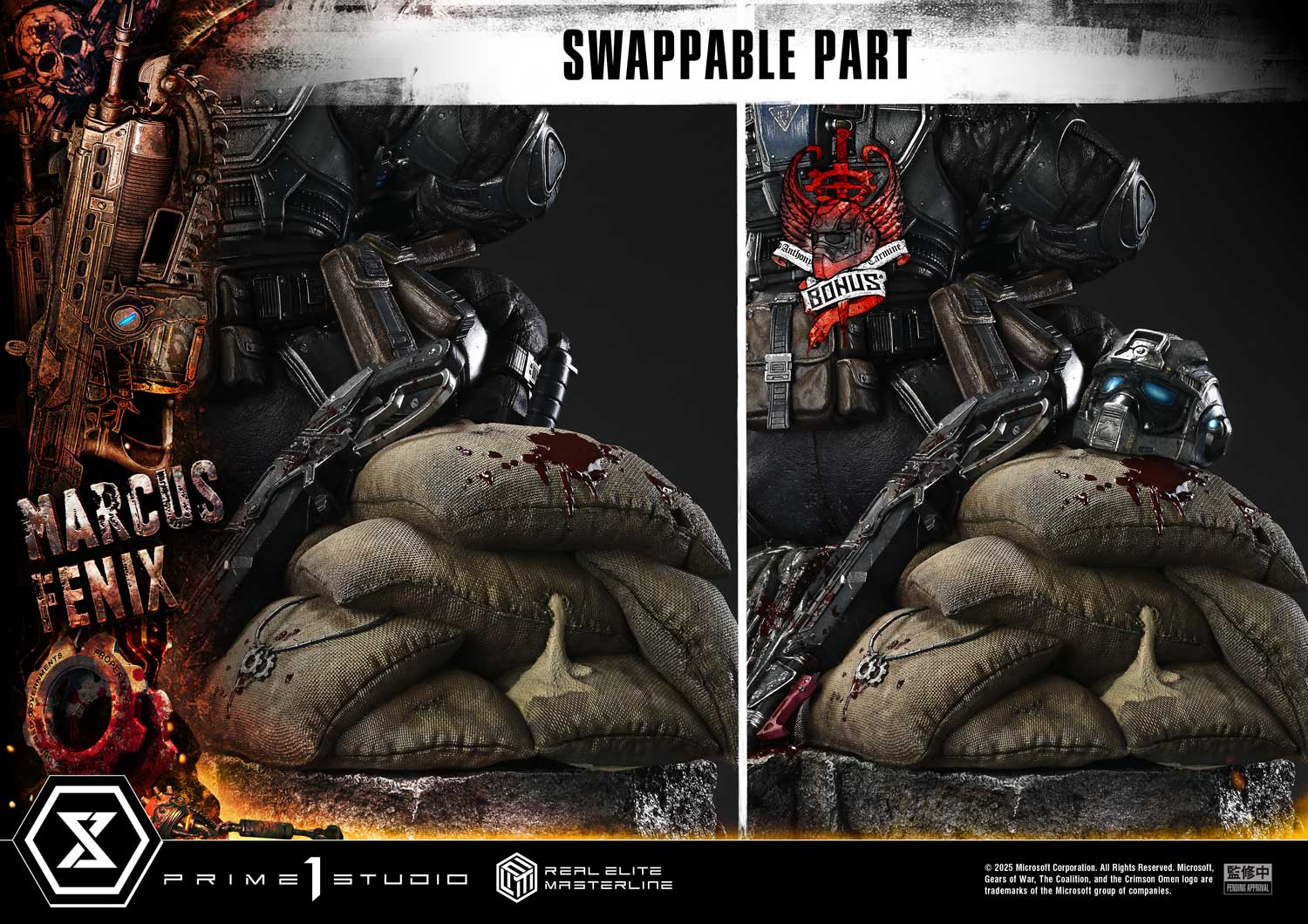 Real Elite Masterline Gears of War: Reloaded Marcus Fenix Ultimate Version