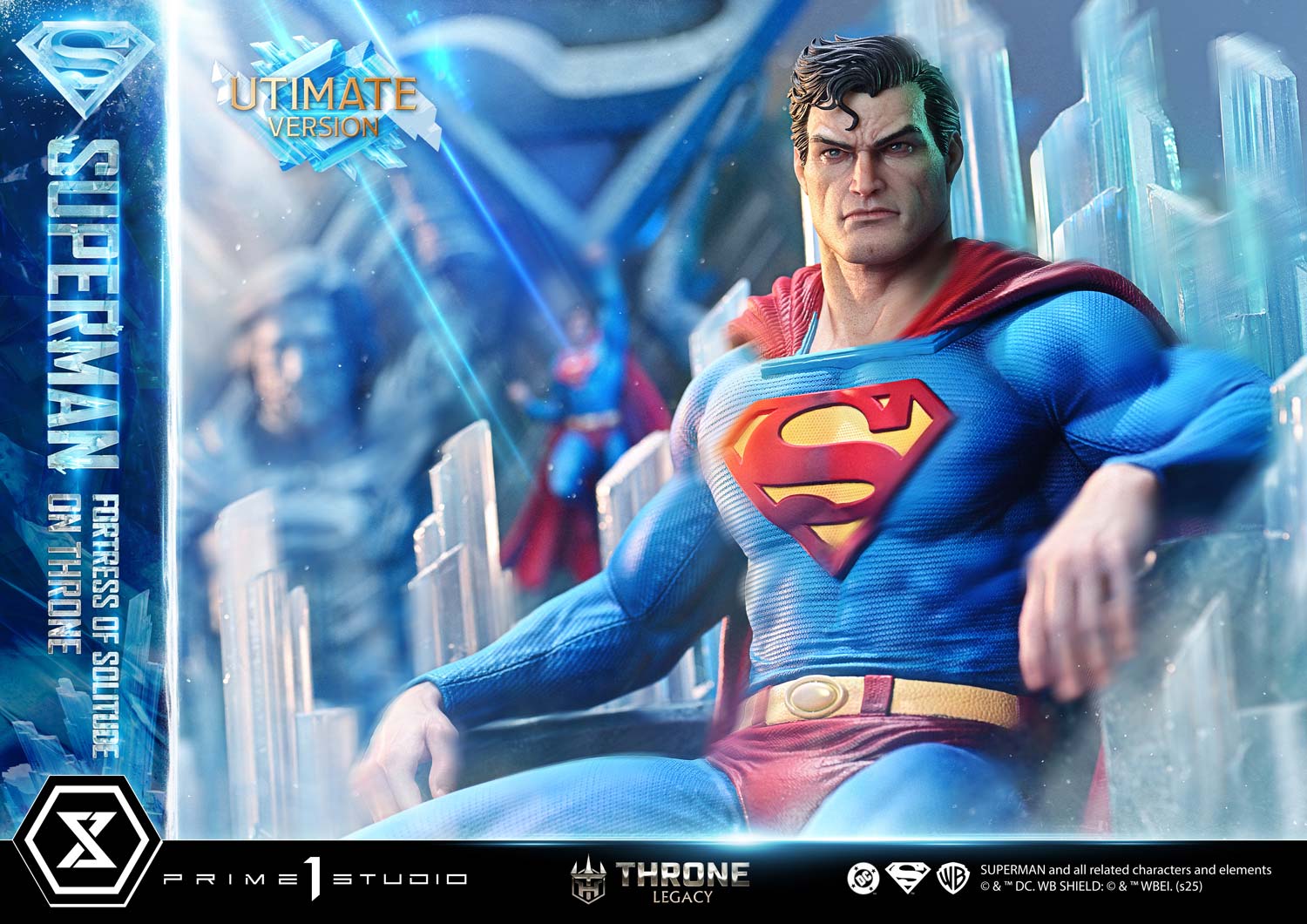 Throne Legacy Superman (Comics) Superman Fortress of Solitude on Throne (Design by Gabriele Dell'Otto) Ultimate Version