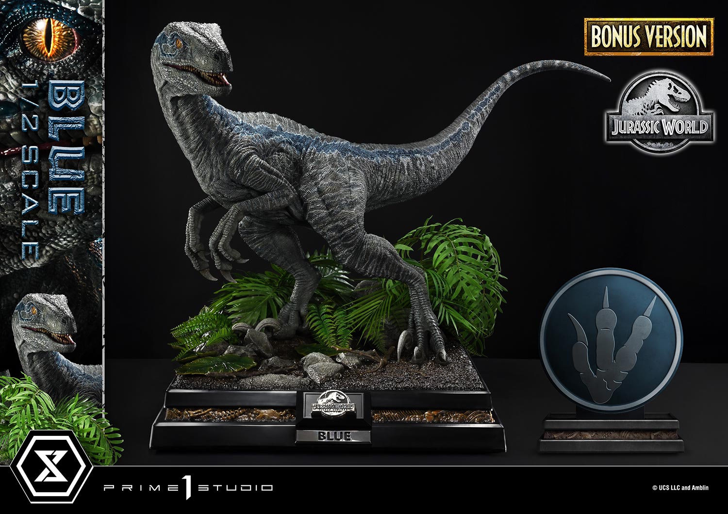 (PRE-ORDER) Legacy Museum Collection Jurassic World: Fallen Kingdom (Film) Blue 1/2 Scale Bonus Version