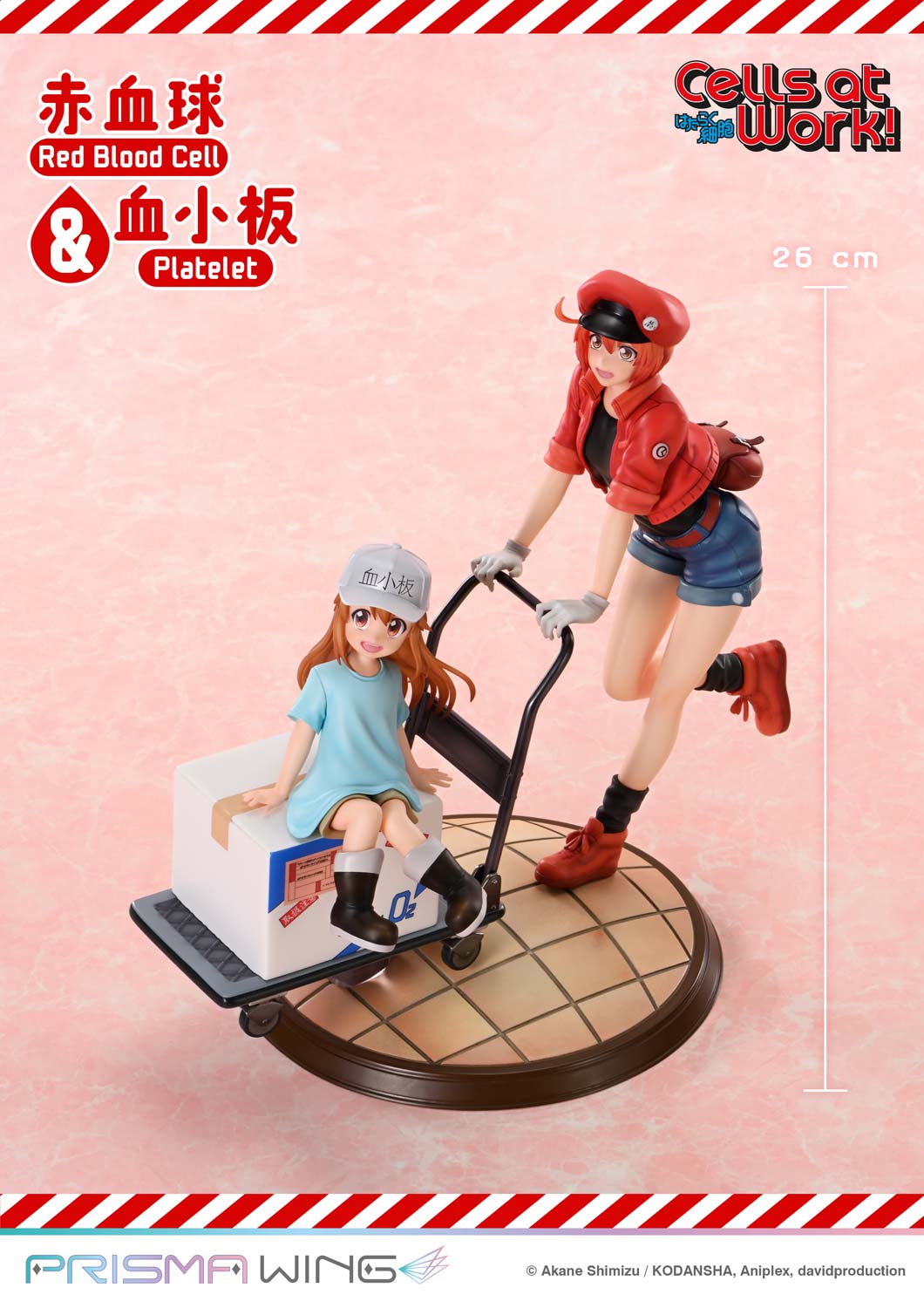 PRISMA WING Cells at Work Red Blood Cell &amp; Platelet Non Scale Pre-Painted Figure