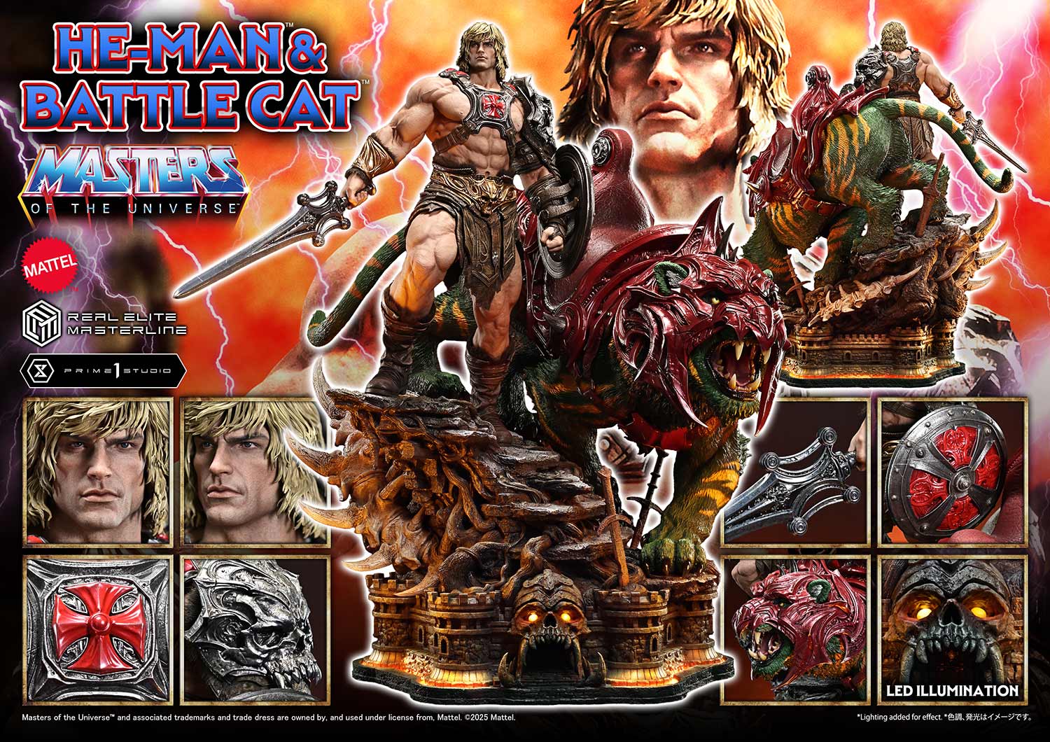 Real Elite Masterline Masters of the Universe He-Man & Battle Cat