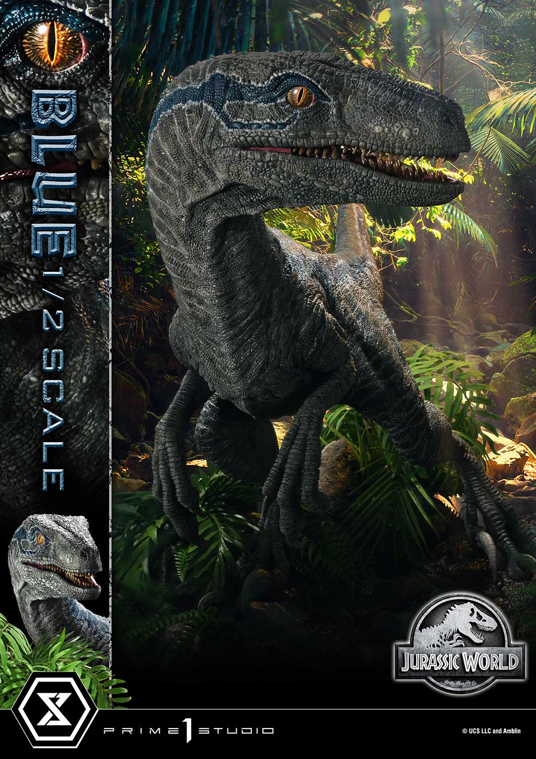 (PRE-ORDER) Legacy Museum Collection Jurassic World: Fallen Kingdom (Film) Blue 1/2 Scale Bonus Version