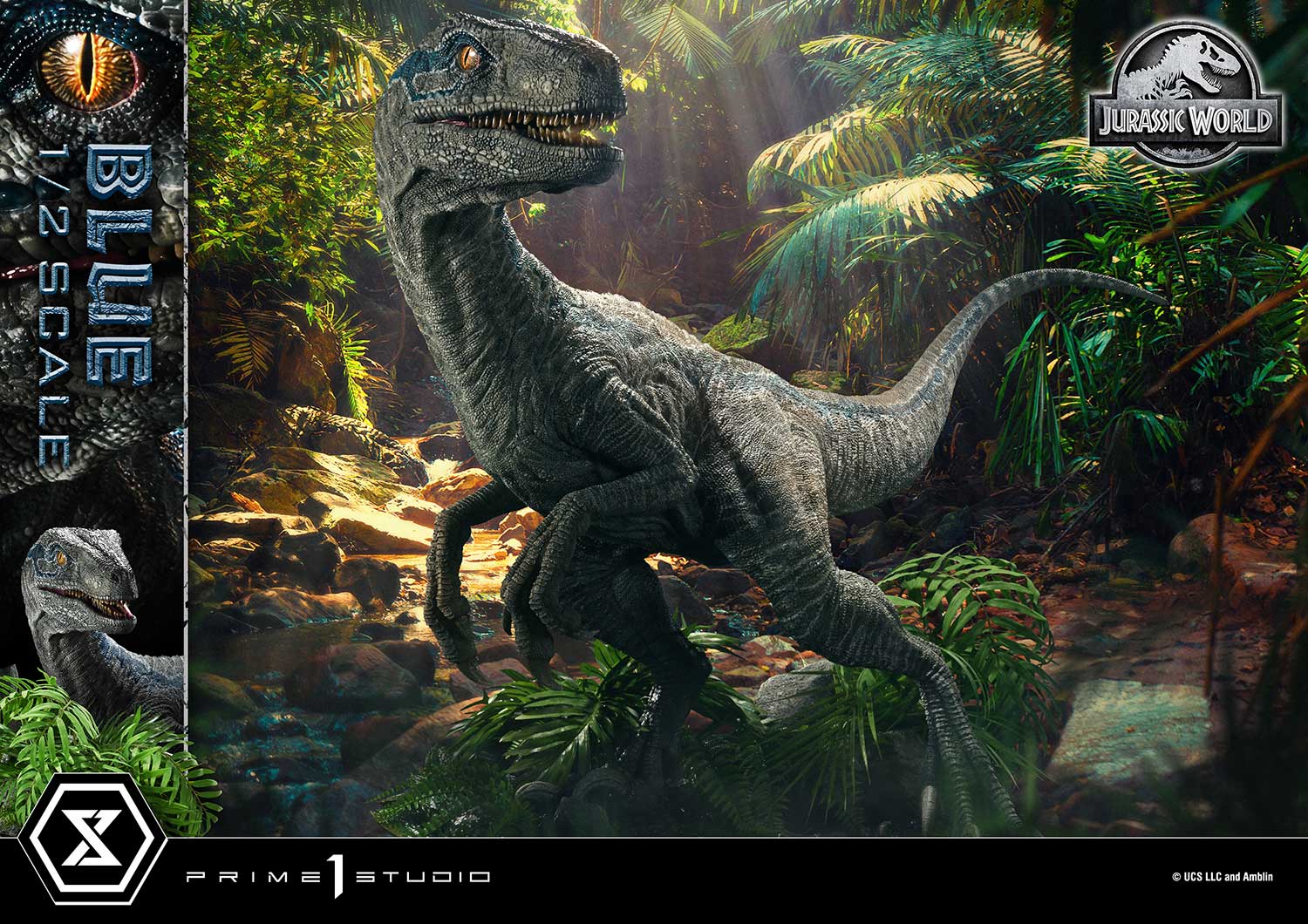 (PRE-ORDER) Legacy Museum Collection Jurassic World: Fallen Kingdom (Film) Blue 1/2 Scale