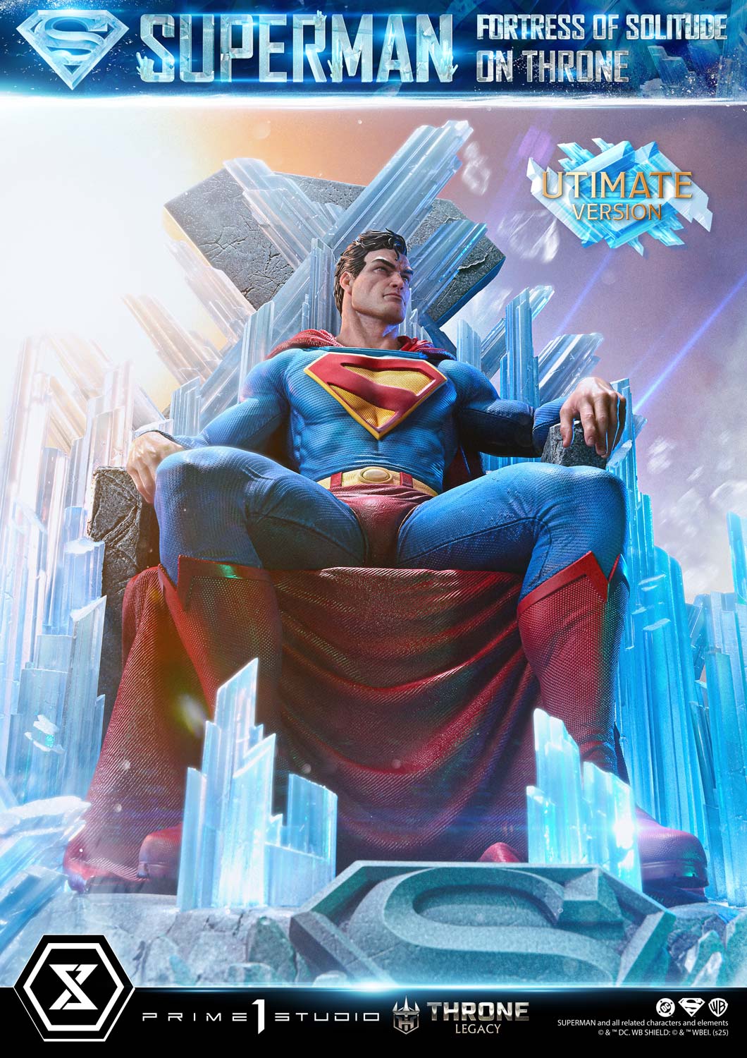 Throne Legacy Superman (Comics) Superman Fortress of Solitude on Throne (Design by Gabriele Dell'Otto) Ultimate Bonus Version
