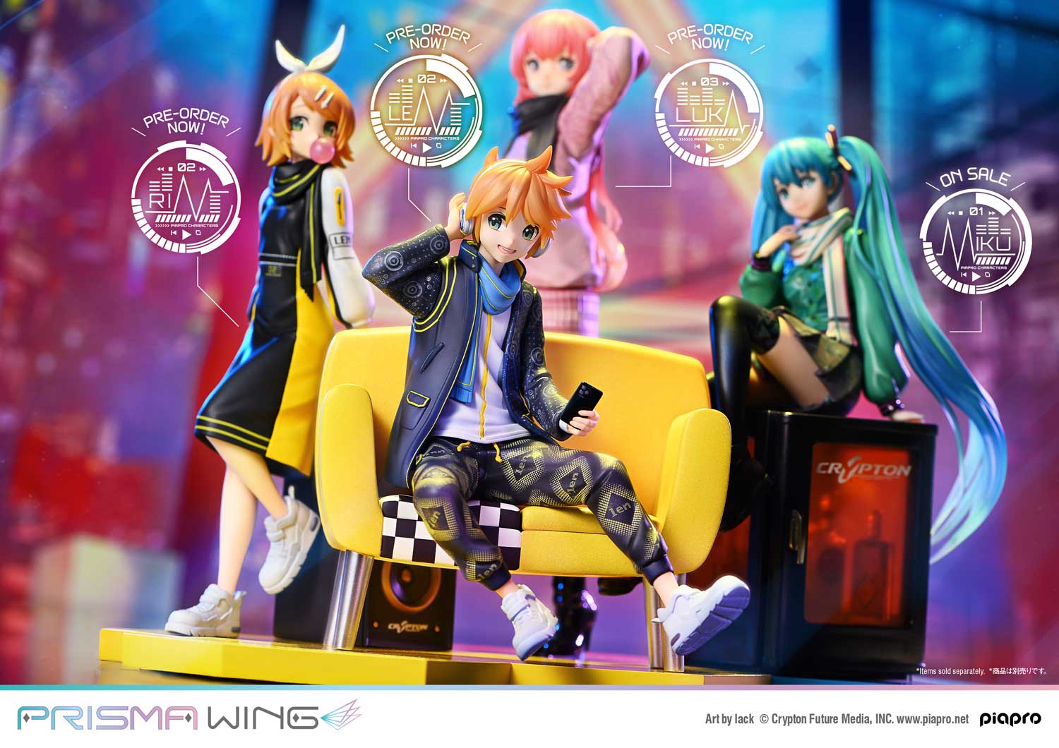 PRISMA WING Piapro Characters Kagamine Len 1/7 Scale Pre-Painted Figure