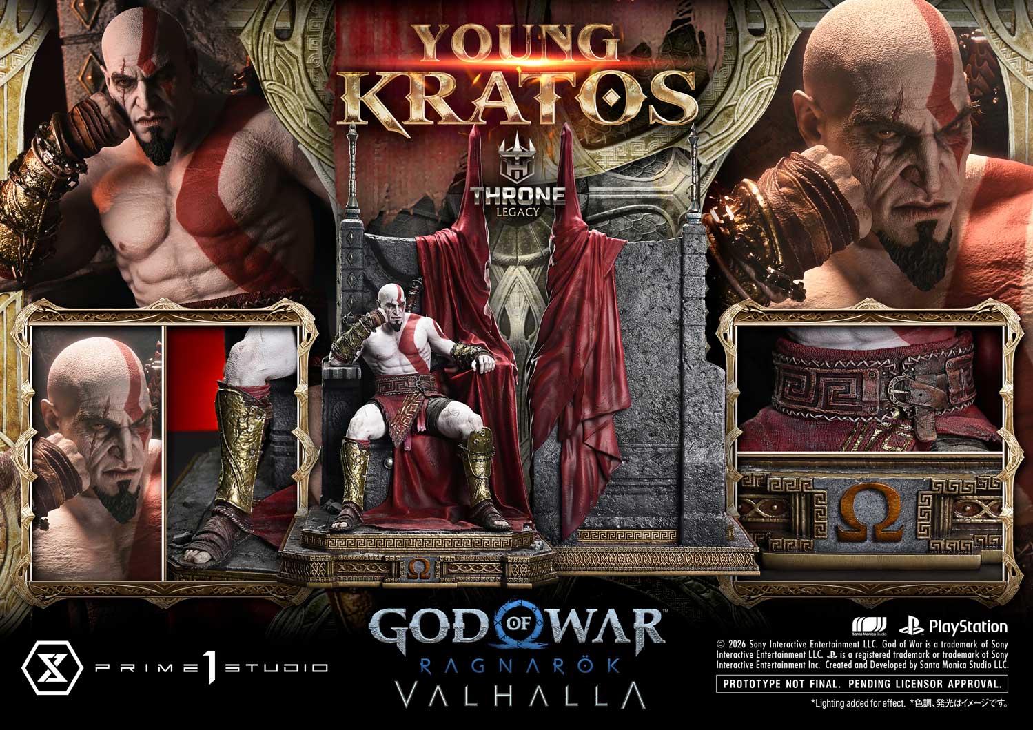 Throne Legacy God of War: Ragnarok Young Kratos
