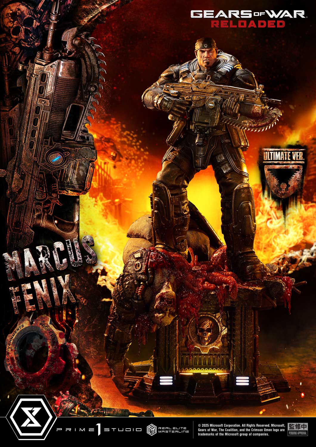 Real Elite Masterline Gears of War: Reloaded Marcus Fenix Ultimate Version