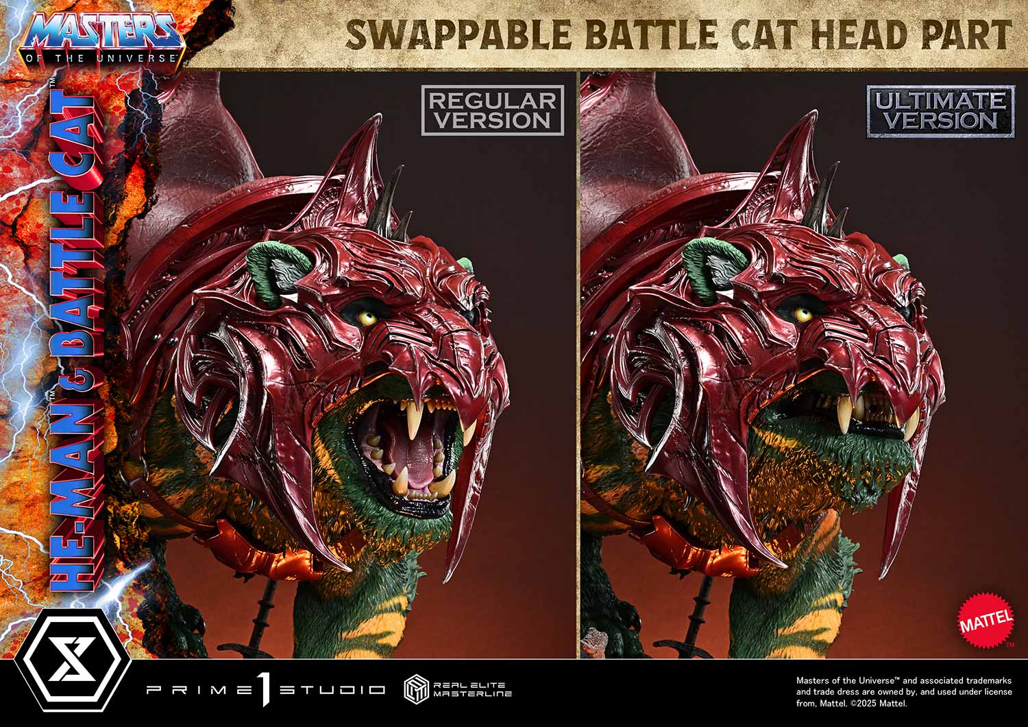 Real Elite Masterline Masters of the Universe He-Man &amp; Battle Cat Ultimate Bonus Version
