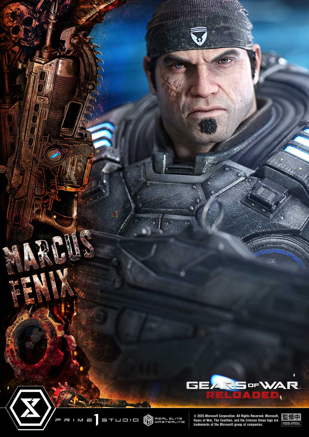 Real Elite Masterline Gears of War: Reloaded Marcus Fenix Ultimate Version