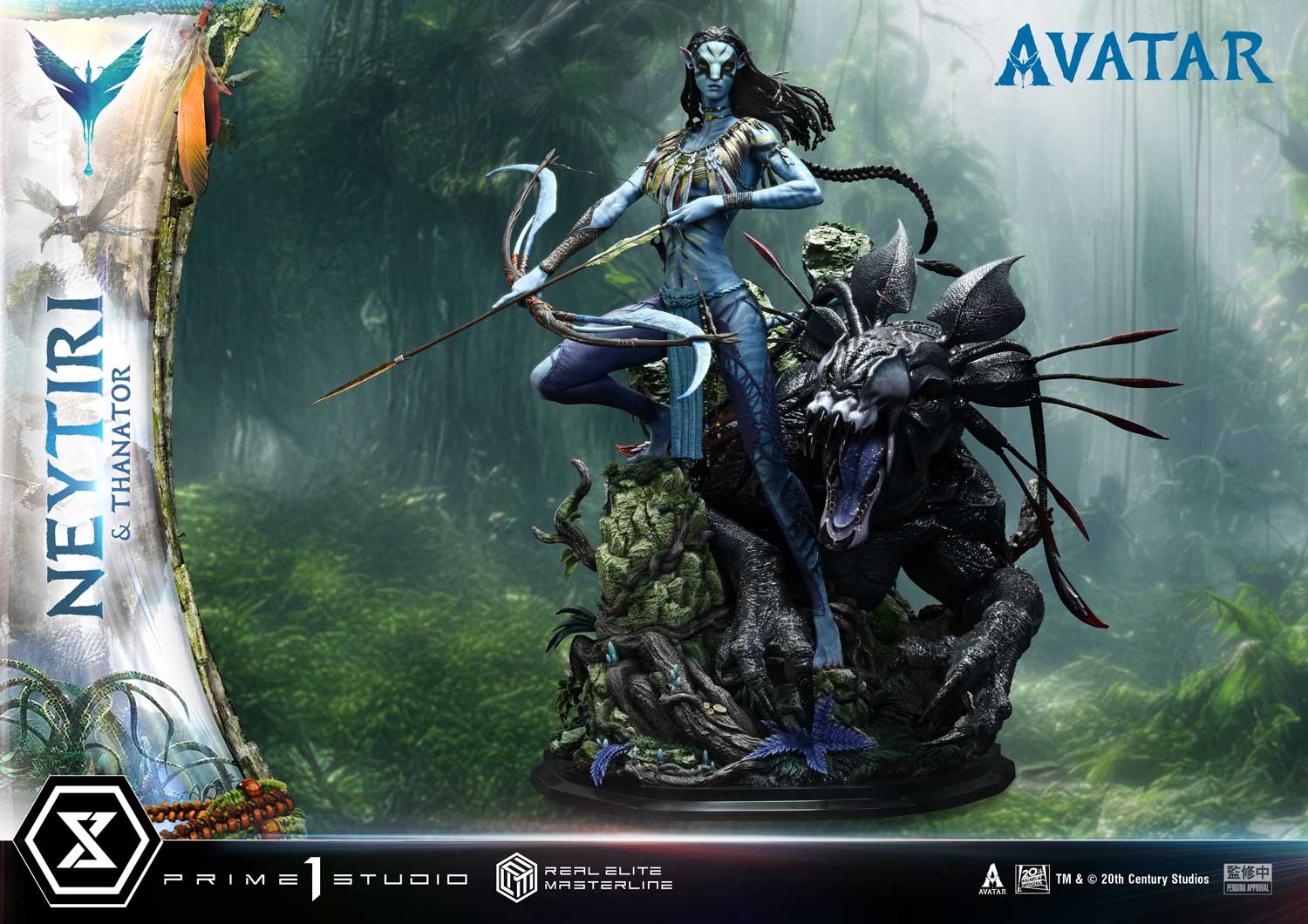 Real Elite Masterline Avatar (Film) Neytiri &amp; Thanator Avatar Legacy Collection Deluxe Version