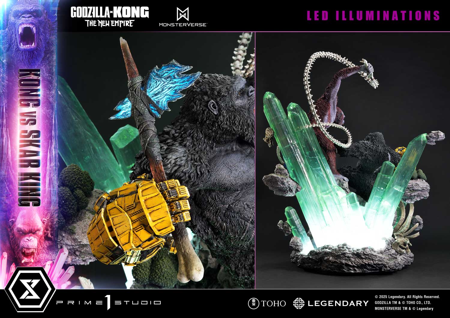 Ultimate Diorama Masterline Godzilla x Kong: The New Empire (Film) Kong vs Skar King