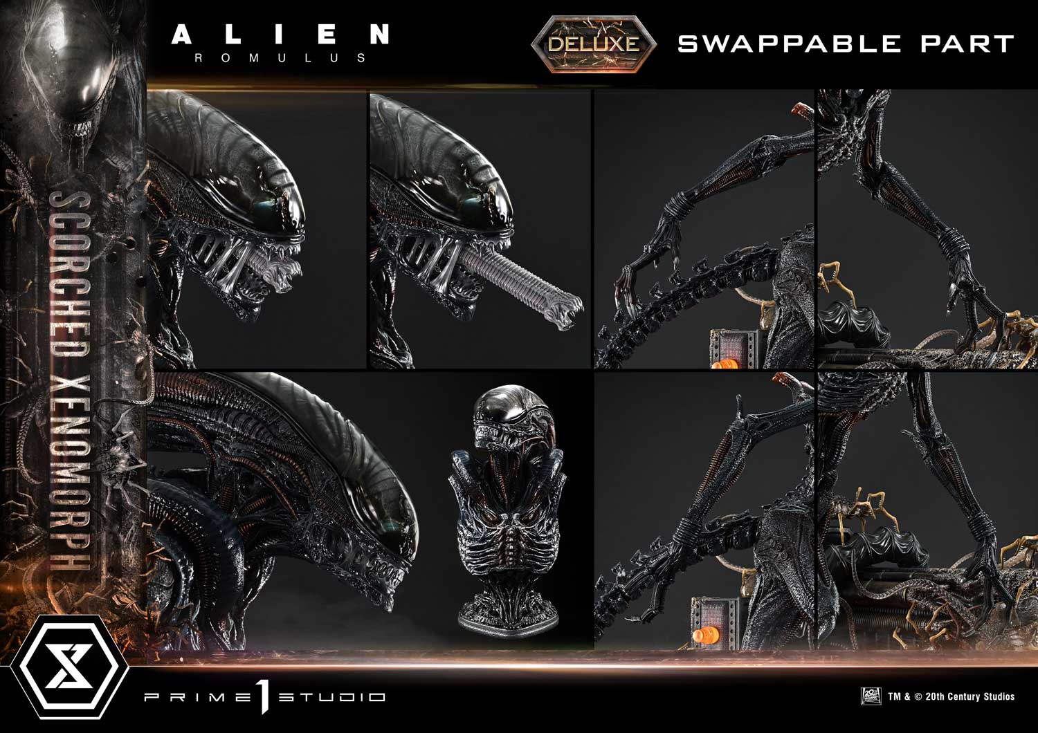 Museum Masterline XL Alien: Romulus Scorched Xenomorph Deluxe Bonus Version