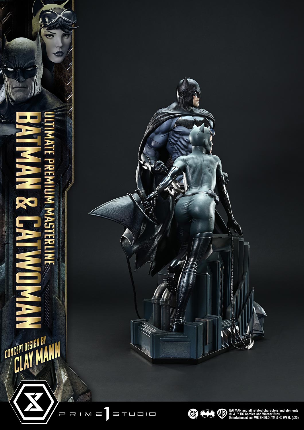 Ultimate Premium Masterline Batman (Comics) Batman &amp; Catwoman (Concept Design by CLAY MANN) Bonus Version