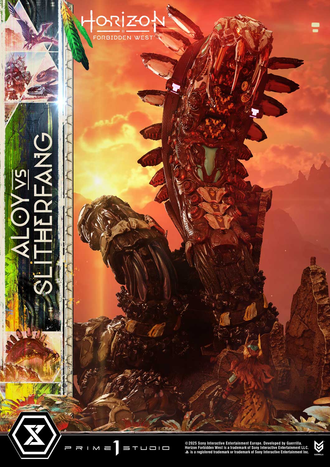 Ultimate Diorama Masterline Horizon Forbidden West Aloy vs. The Slitherfang Bonus Version