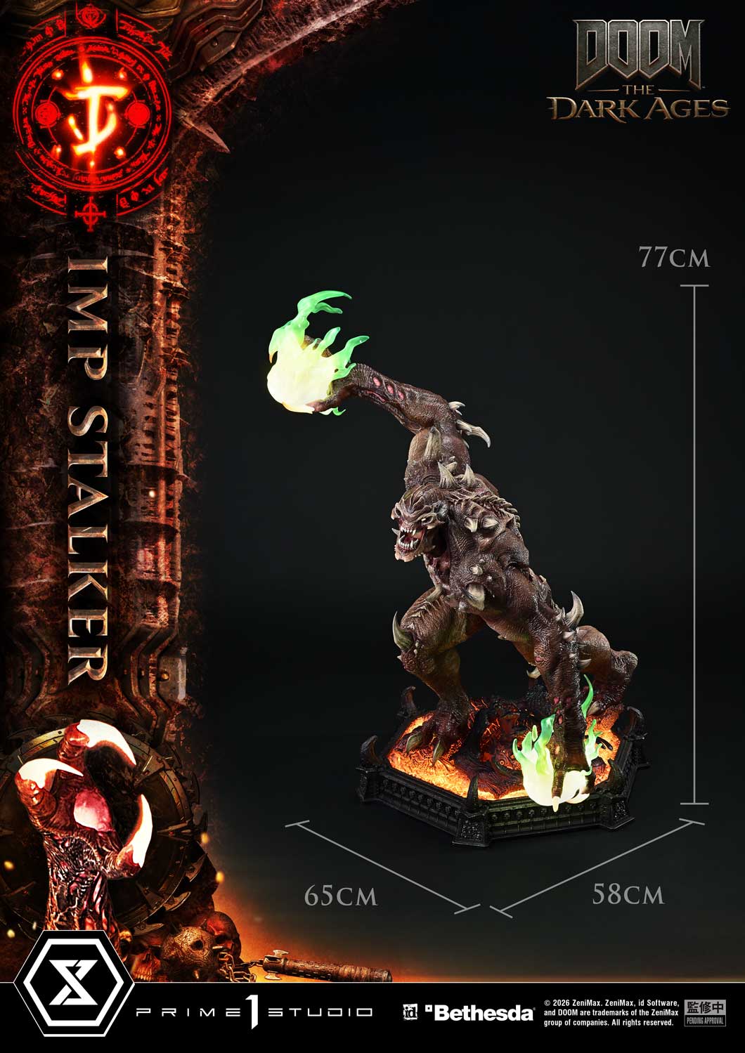 Ultimate Premium Masterline DOOM: The Dark Ages Imp Stalker Bonus Version