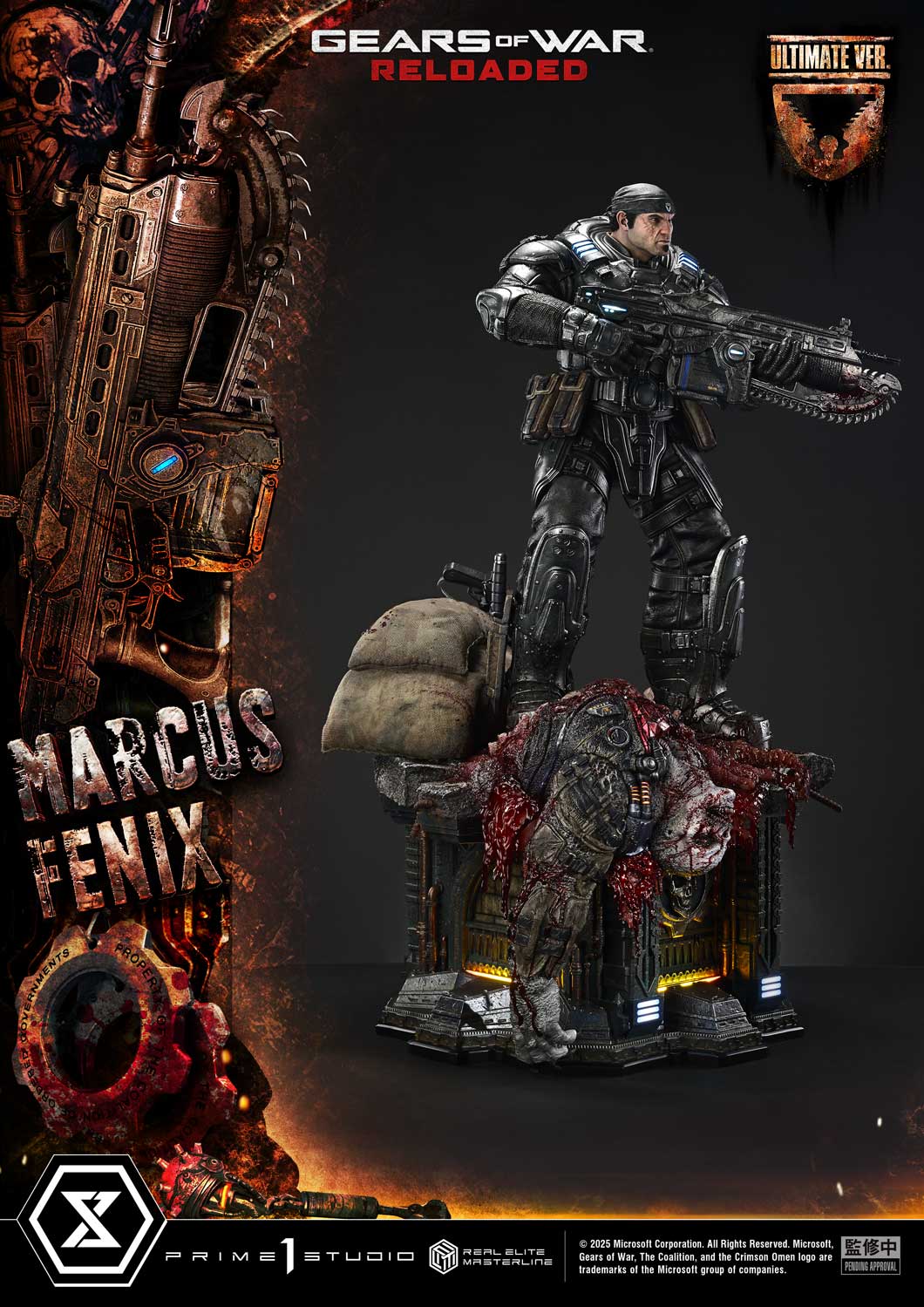 Real Elite Masterline Gears of War: Reloaded Marcus Fenix Ultimate Bonus Version