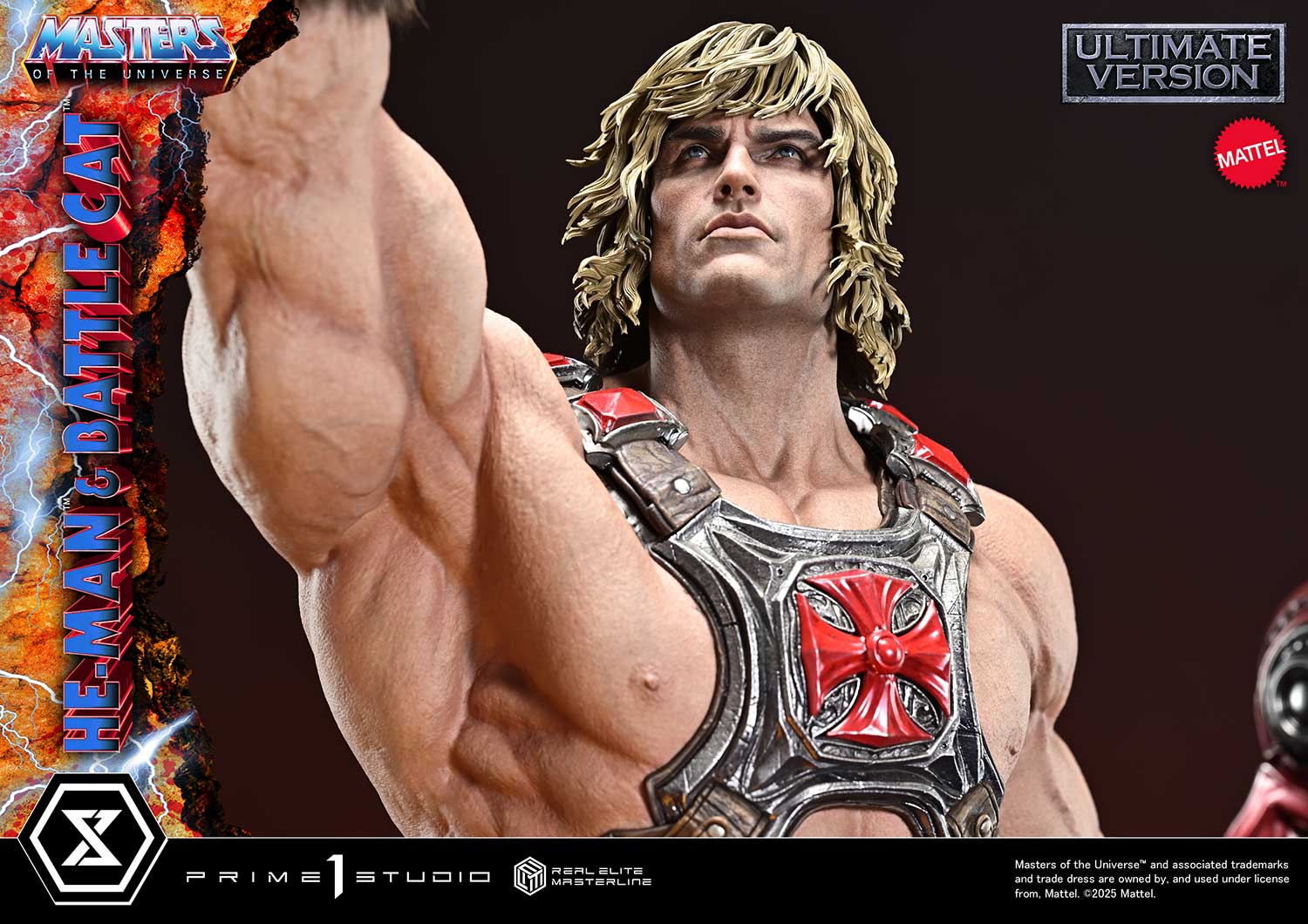 Real Elite Masterline Masters of the Universe He-Man &amp; Battle Cat Ultimate Bonus Version
