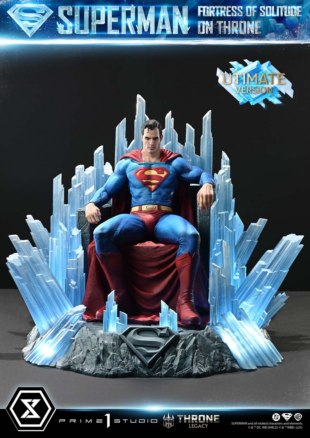 Throne Legacy Superman (Comics) Superman Fortress of Solitude on Throne (Design by Gabriele Dell'Otto) Ultimate Bonus Version