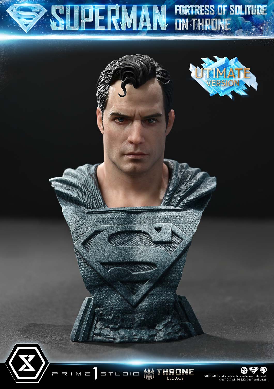 Throne Legacy Superman (Comics) Superman Fortress of Solitude on Throne (Design by Gabriele Dell'Otto) Ultimate Bonus Version