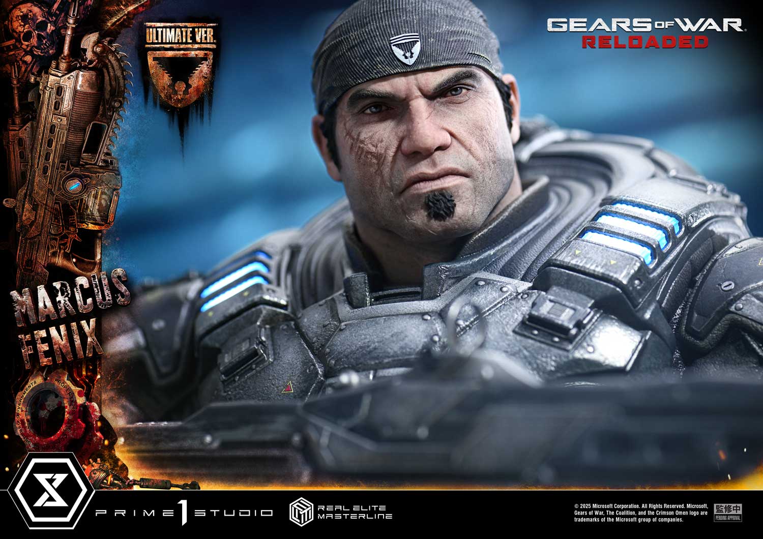 Real Elite Masterline Gears of War: Reloaded Marcus Fenix Ultimate Bonus Version