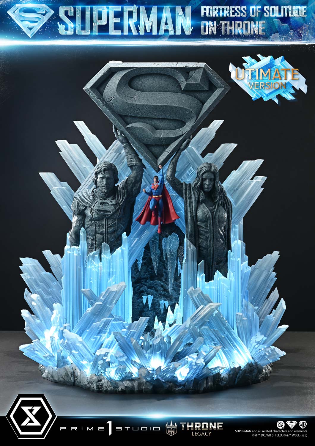 Throne Legacy Superman (Comics) Superman Fortress of Solitude on Throne (Design by Gabriele Dell'Otto) Ultimate Bonus Version