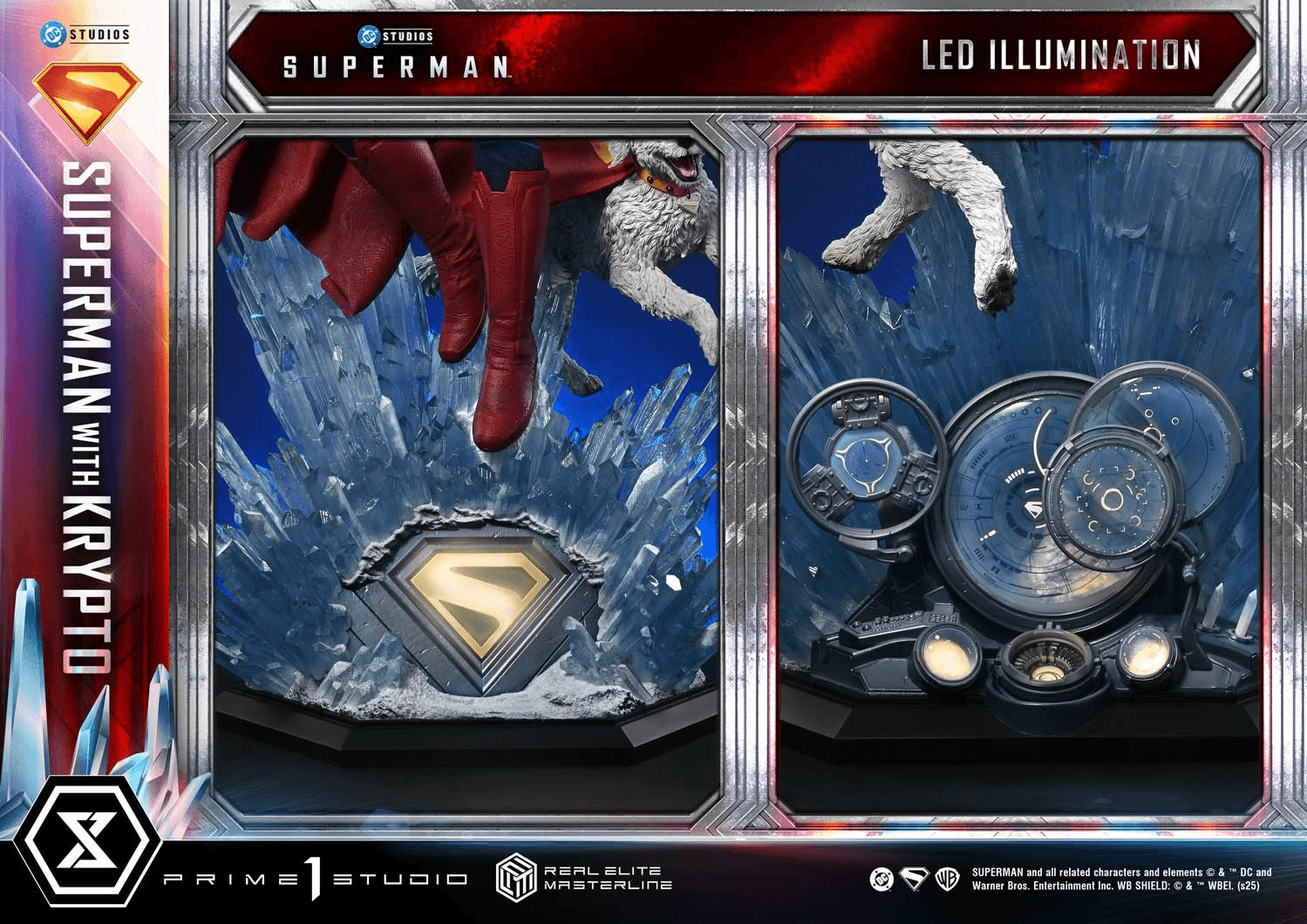 Real Elite Masterline Superman (2025 Film) Superman with Krypto  | 4582647123015