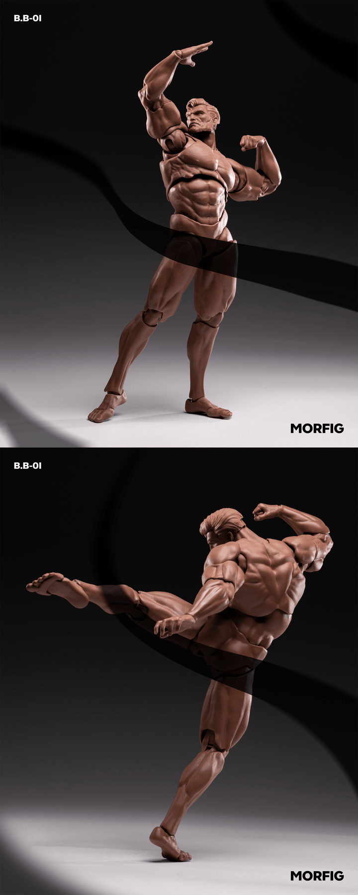 INART- Blank Male Body 1/12 Action Figure (Black) | 6972662531922