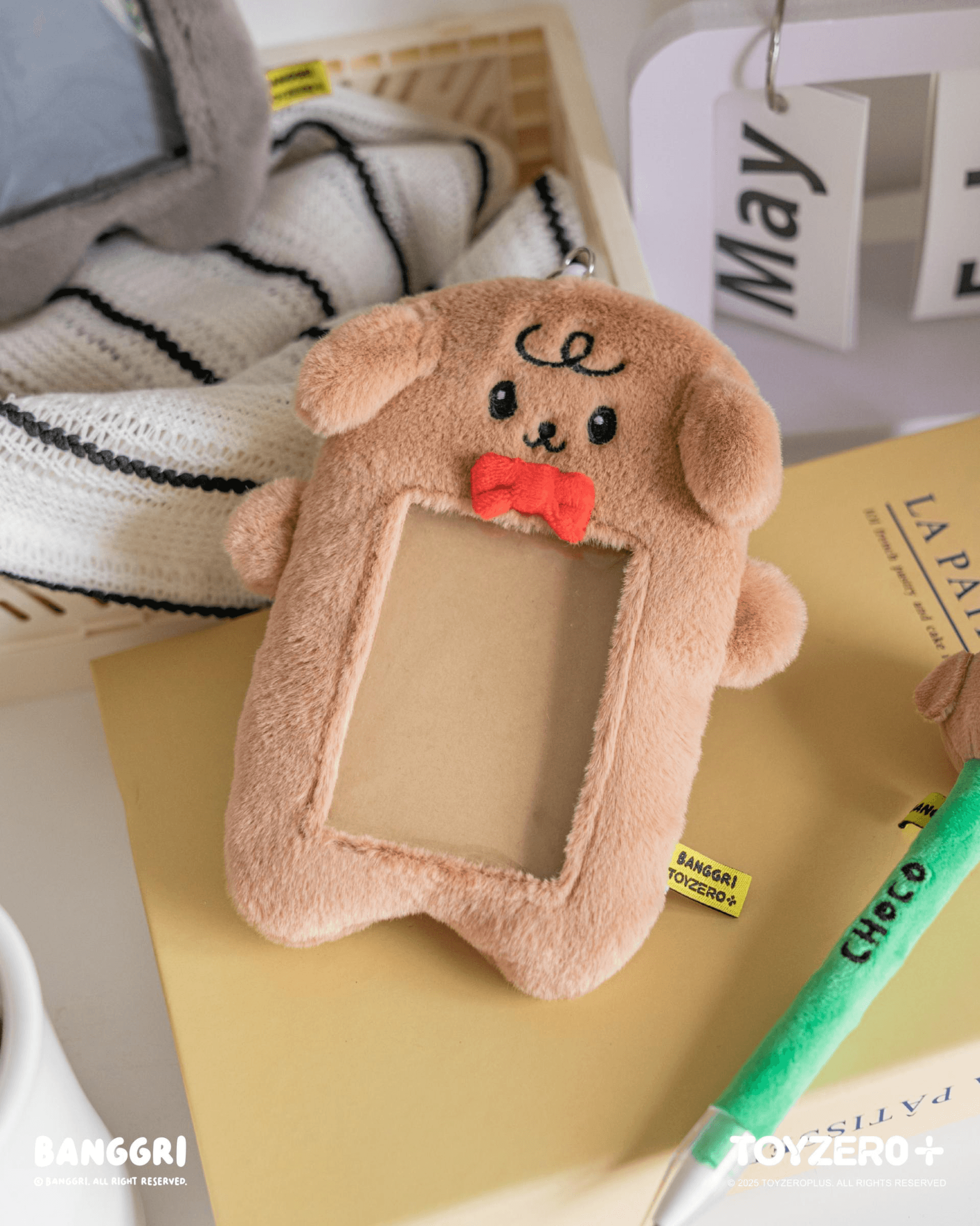 BANGGRI Generic Series - Plush Photocard Case Keychain (Choco ver.) | 6978531761117