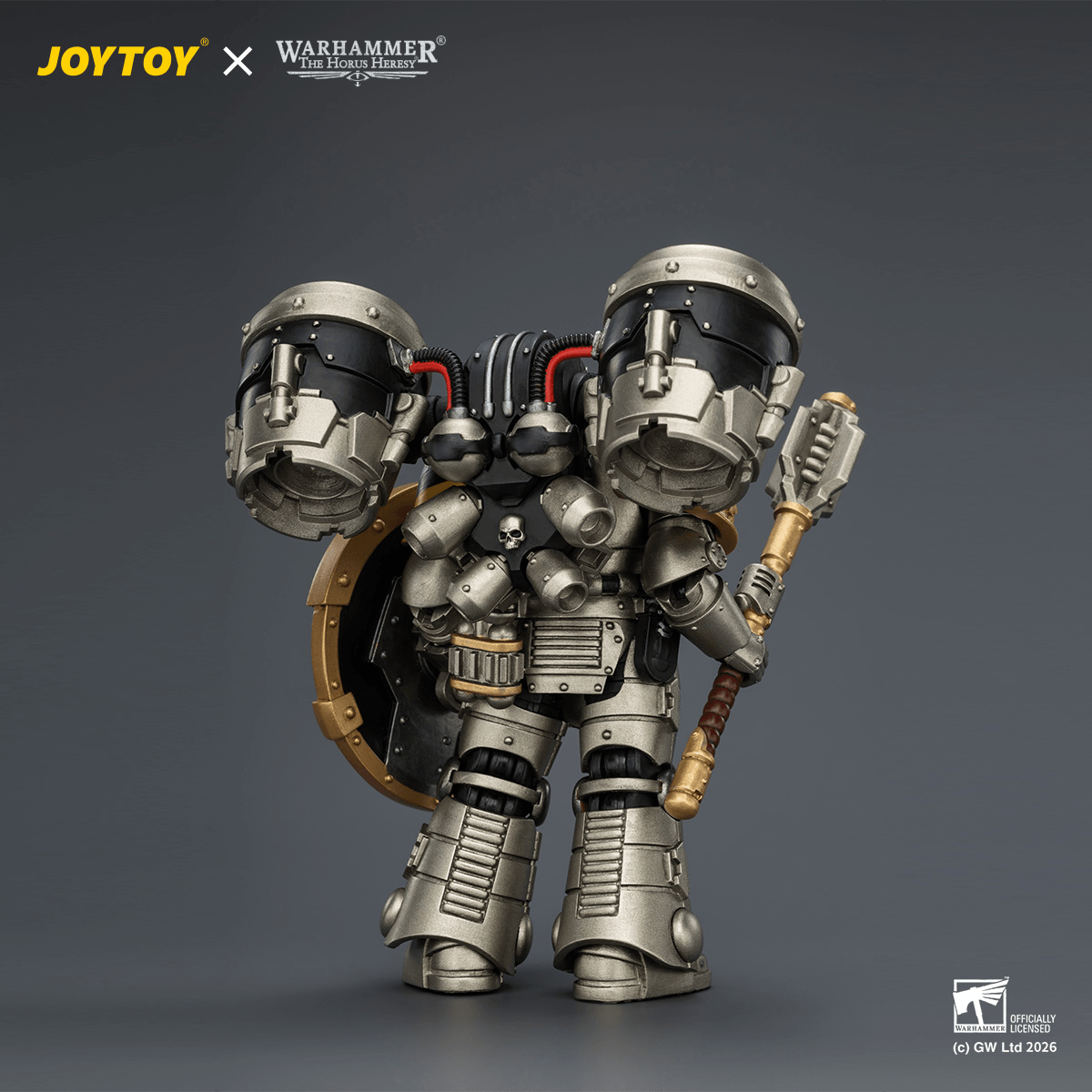 Iron Warriors MkII Assault Sergeant with Disintegrator pistol, Power maul &amp; Combat shield | 6927054404483
