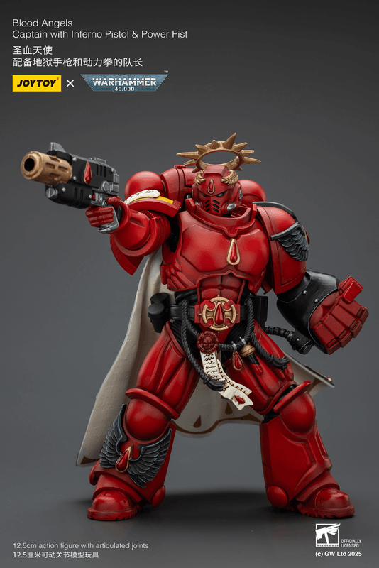 JOYTOY Blood Angels Captain with Inferno Pistol & Power Fist