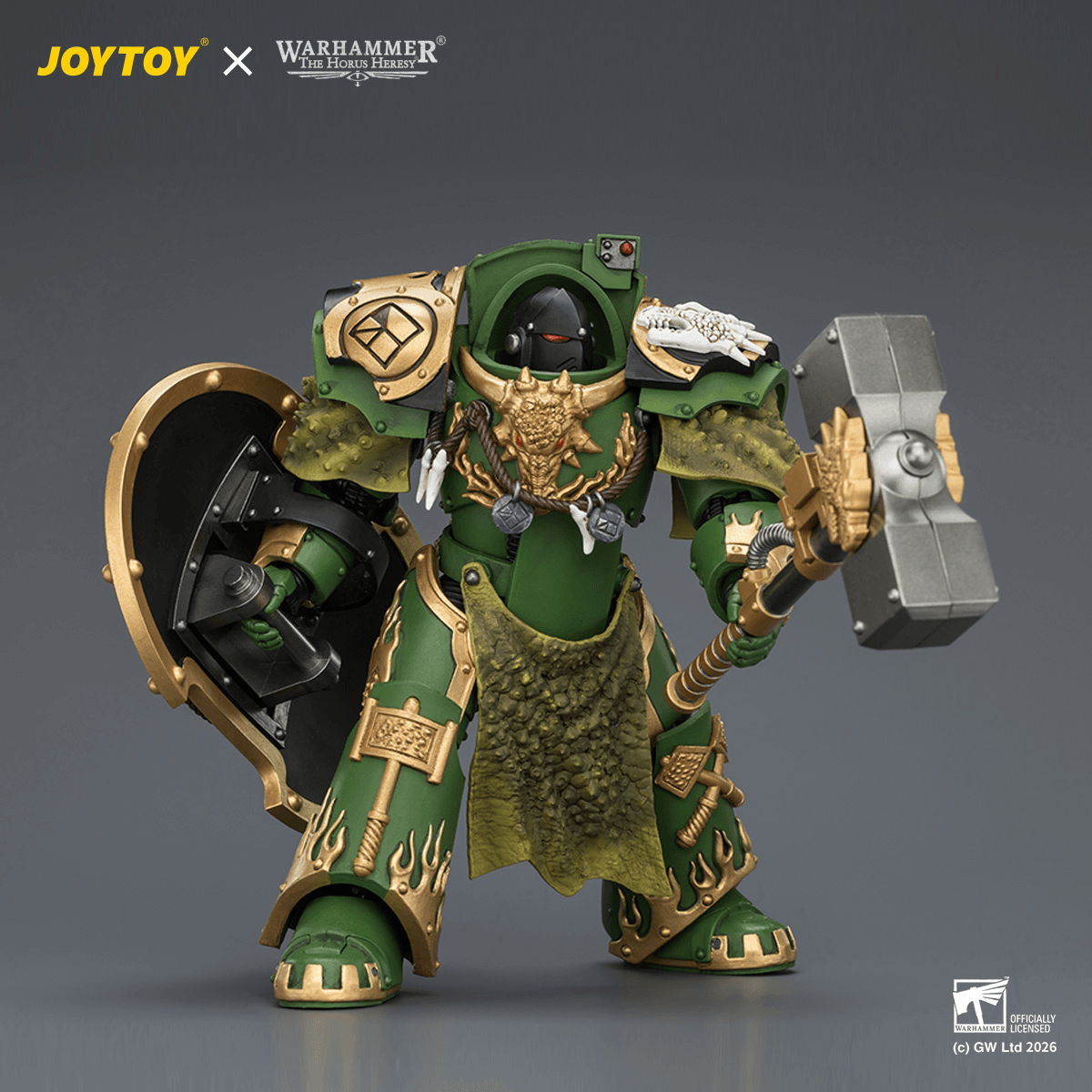Salamanders Firedrake Terminator 2 with Thunder Hammer and Dragonscale Storm Shield