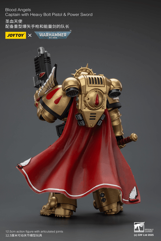 JOYTOY Blood Angels Captain with Heavy Bolt Pistol & Power Sword