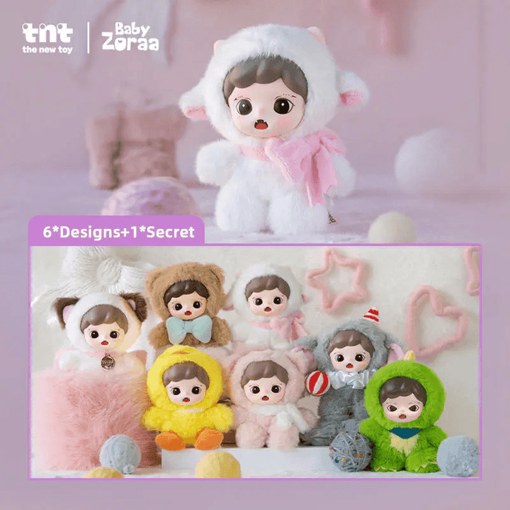 Zoraa Fluffy Cabin Series Viny Plush Doll (Box of 6)