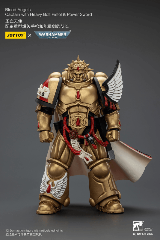 JOYTOY Blood Angels Captain with Heavy Bolt Pistol & Power Sword