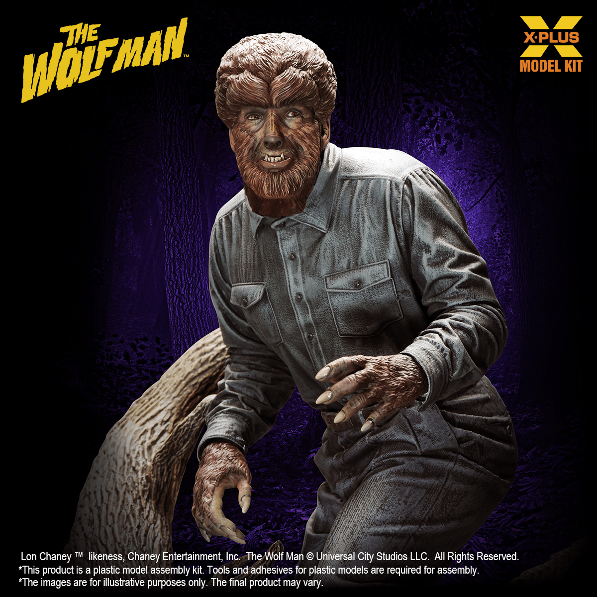 1/8 Scale Lon Chaney Jr. as Wolf Man Plastic Model Kit(4532149027090)