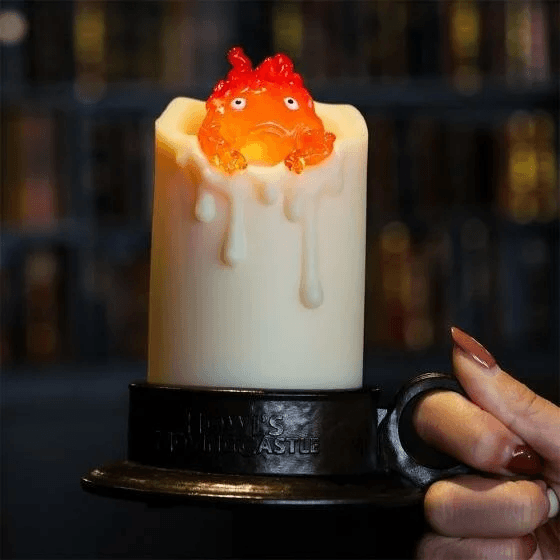Swinging Calcifer LED Candle "Howl's Moving Castle" (Box/3) | 4990593482207
