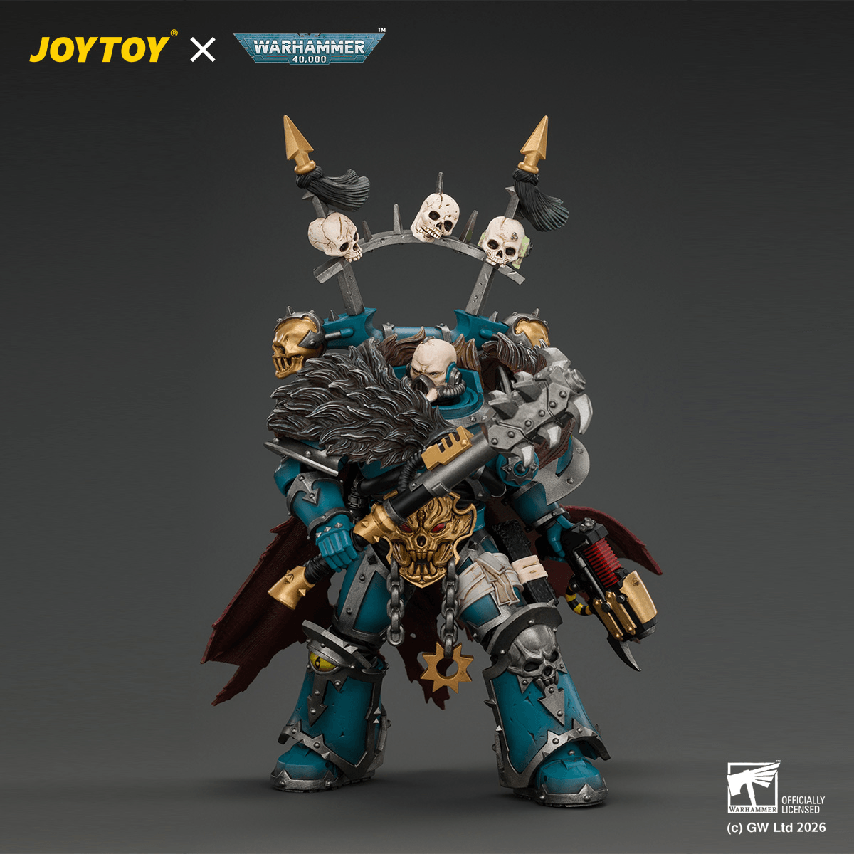 Alpha Legion Chaos Lord with Plasma Pistol and Accursed Weapon