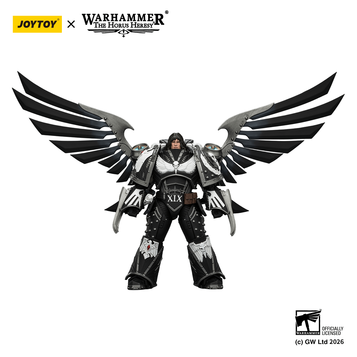 Raven Guard Corvus Corax, Primarch of the XIX Legion with artificer-crafted lightning talons, archaeotech pistols, and whip | 6927054404179