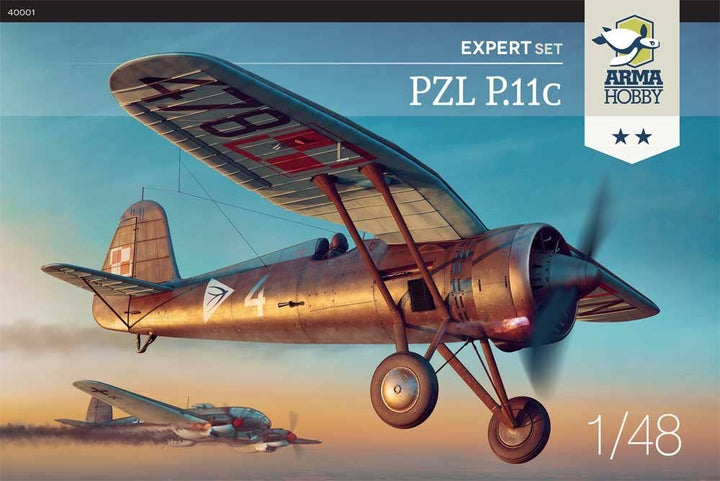 Arma Hobby 1/48 PZL P.11c Aircraft Expert Set | 5902734373236