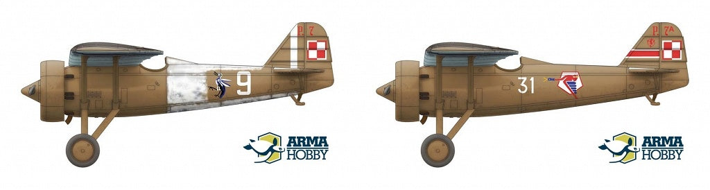 Arma Hobby 1/72 PZL P.7a Deluxe Set | 5907747900707