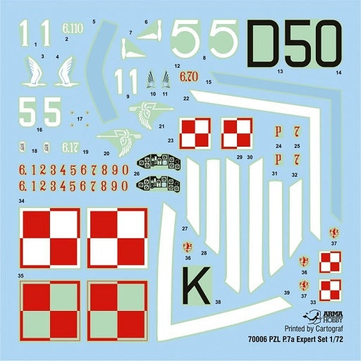 Arma Hobby 1/72 PZL P.7a Expert Set | 5907747900714
