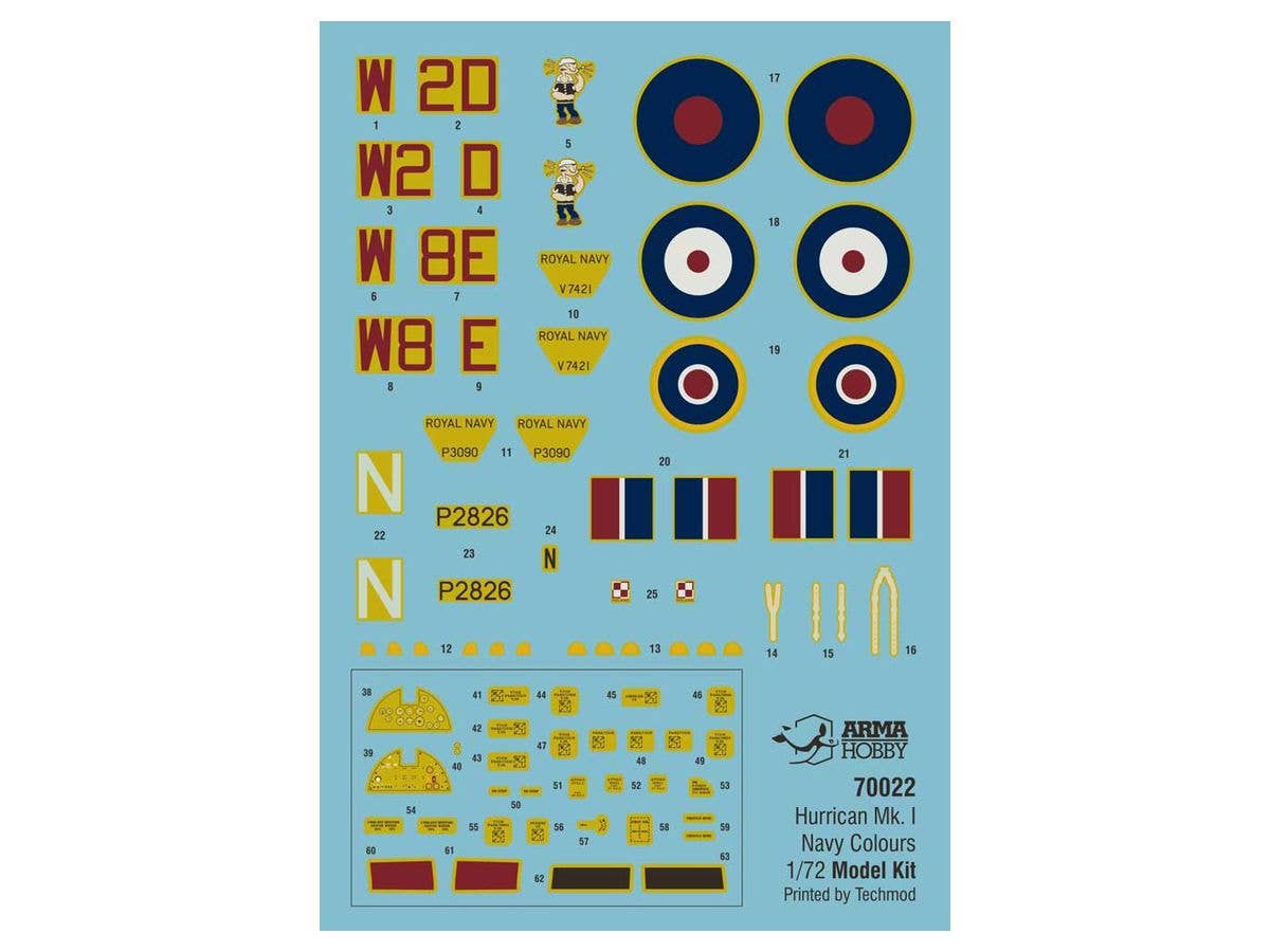 Arma Hobby 1/72 Hurricane Mk I Navy Colours Model Kit | 5902734373106