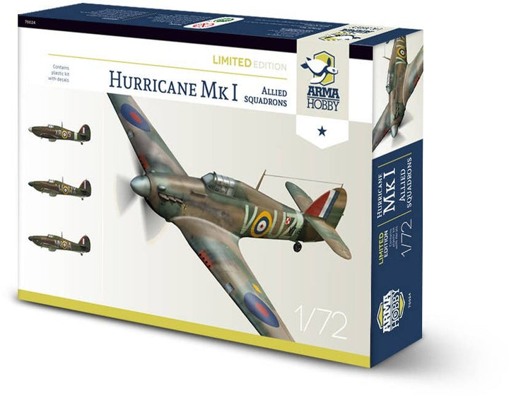 Arma Hobby 1/72 Hurricane Mk I Allied Squadrons Limited Edition | 5902734373281