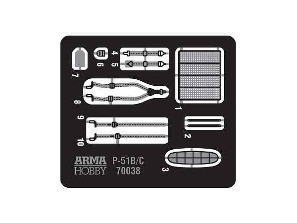 Arma Hobby 1/72 P-51 B/C Mustang Expert Set | 5902734373243