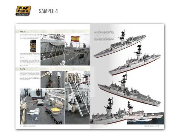 AK Interactive Modelling Full Ahead #1: Knox & Baleares Class - English | 8436535570985