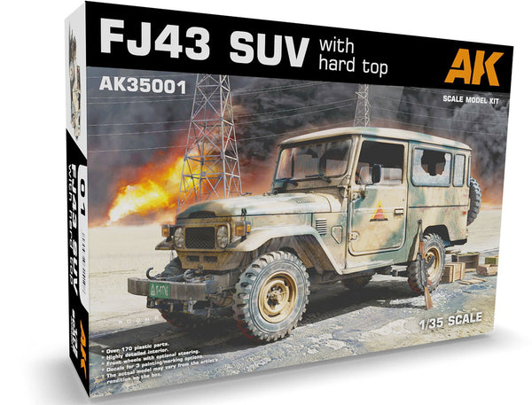 AK Interactive 1/35 FJ43 SUV with Hard Top Plastic Model Kit
