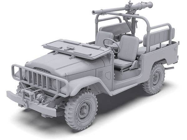 AK Interactive 1/35 FJ43 Pickup with SPG-9 Recoilless Gun Plastic Model Kit | 8435568326569